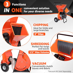 EFCUT 3-in-1 Chipper Shredder