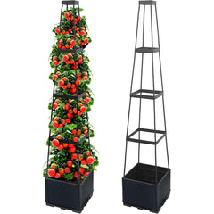 爬藤种植箱-梯形-28*28*143CM-2PACK-X0047WYK09