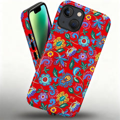 A1033-A1-Iphone14Plus-Red Folk Bloom