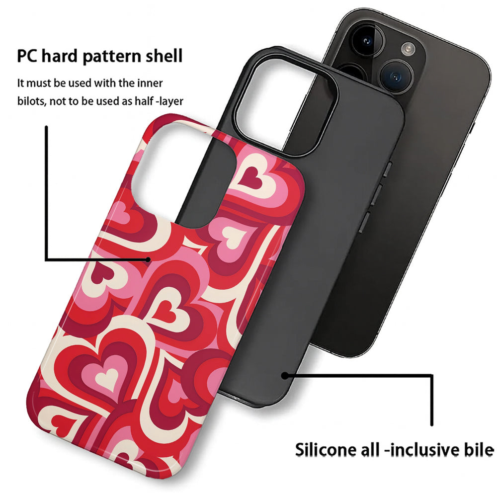 A1031-A1-iPhone15&16Pro-Retro Hearts