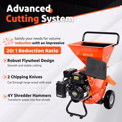 EFCUT 3-in-1 Chipper Shredder