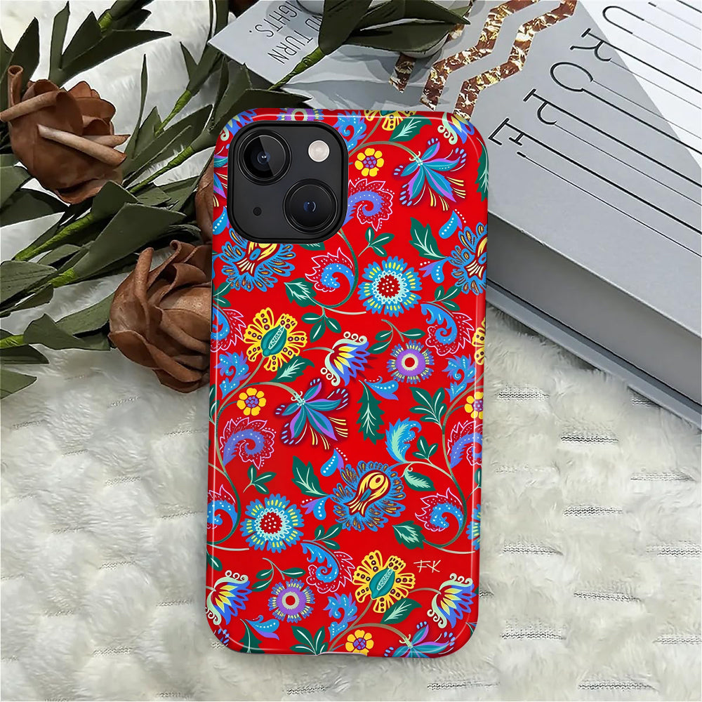 A1033-A1-Iphone14Plus-Red Folk Bloom