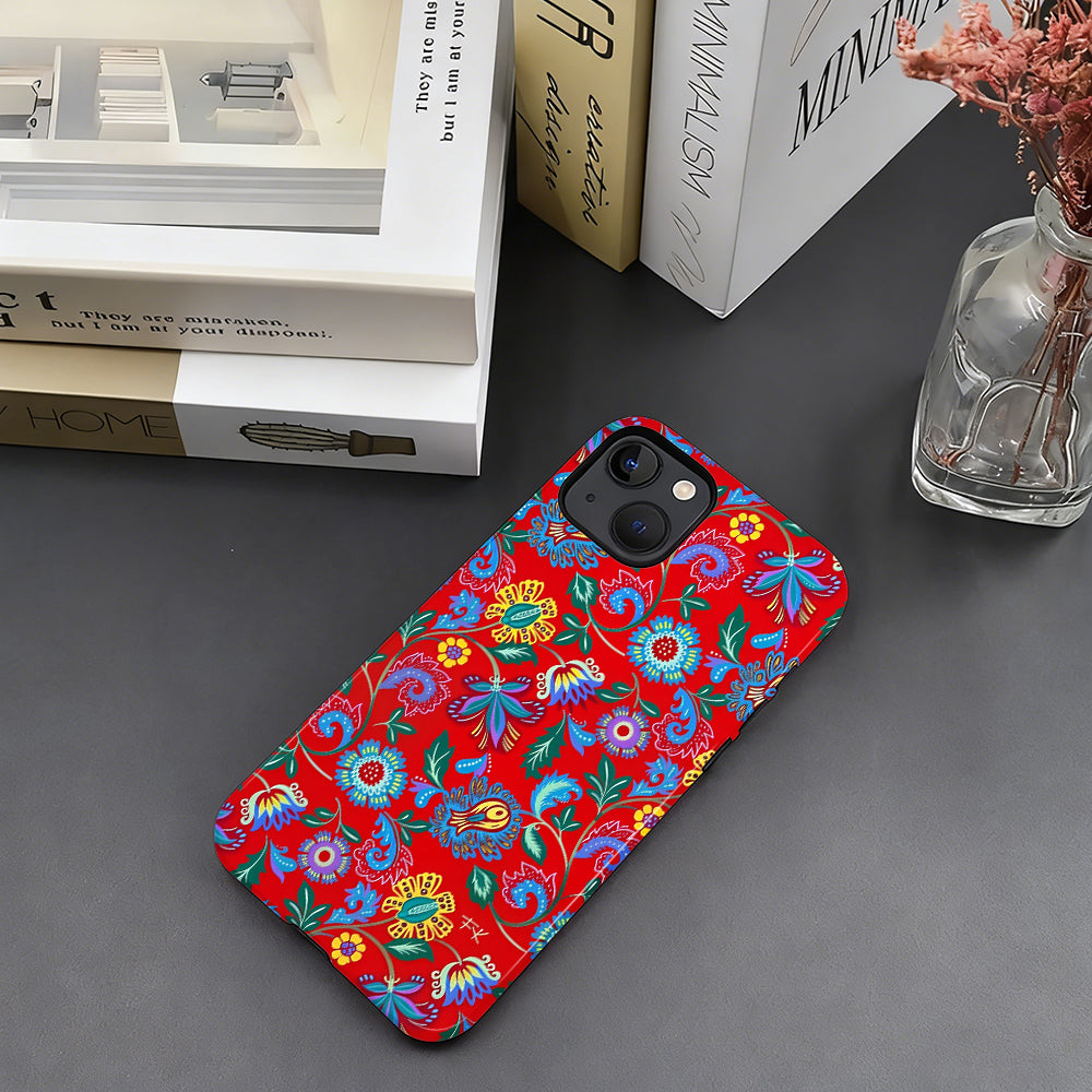A1033-A1-Iphone14Plus-Red Folk Bloom