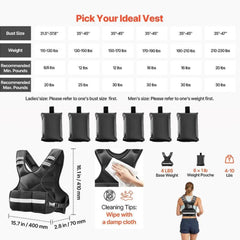 adjustable weighted vest
